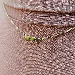 gold heart necklace