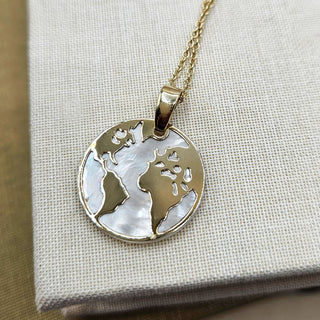 earth world pendant necklace