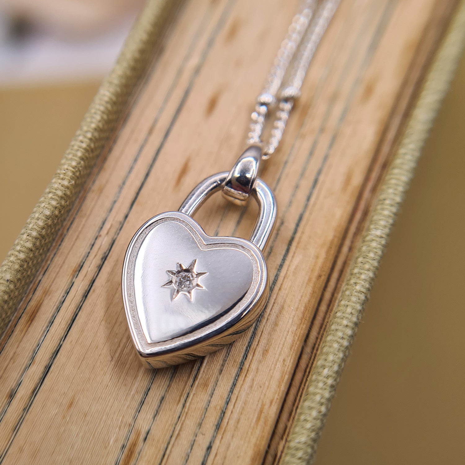 Sterling Silver Padlock Necklace Tiny Lock Necklace Dainty -  UK