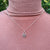 solid silver packlock necklace