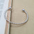 ladies real solid silver bangle
