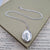 women's silver oval locket and chain