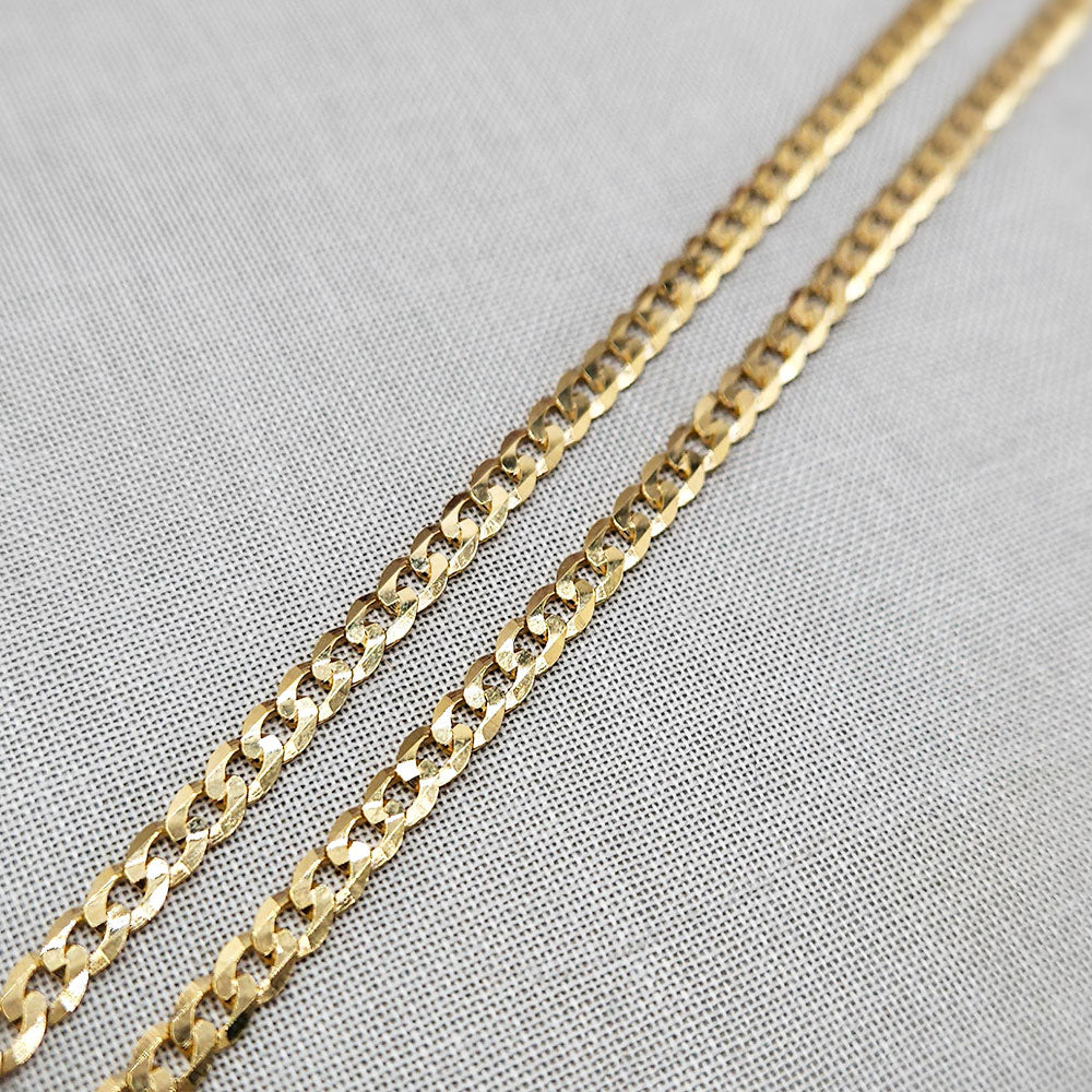 Flat Curb Chain Necklace