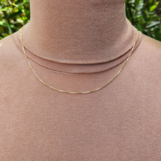 women's gold trace chain