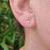 ladies small evil eye earrings