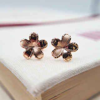 9ct rose gold studs