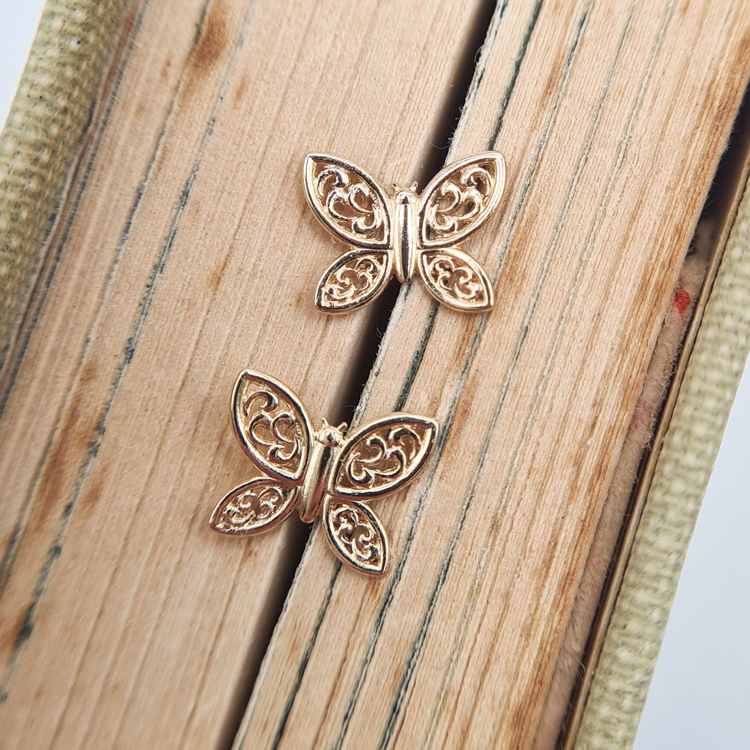 9ct gold deals butterfly earrings