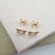 real gold butterfly stud earrings