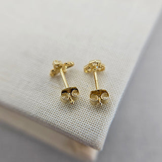 9ct gold bee earrings