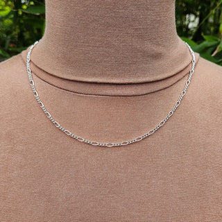 fine silver figaro chain