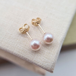 real pearl and gold earrings