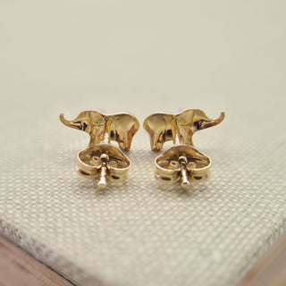 underside of elephant earrings