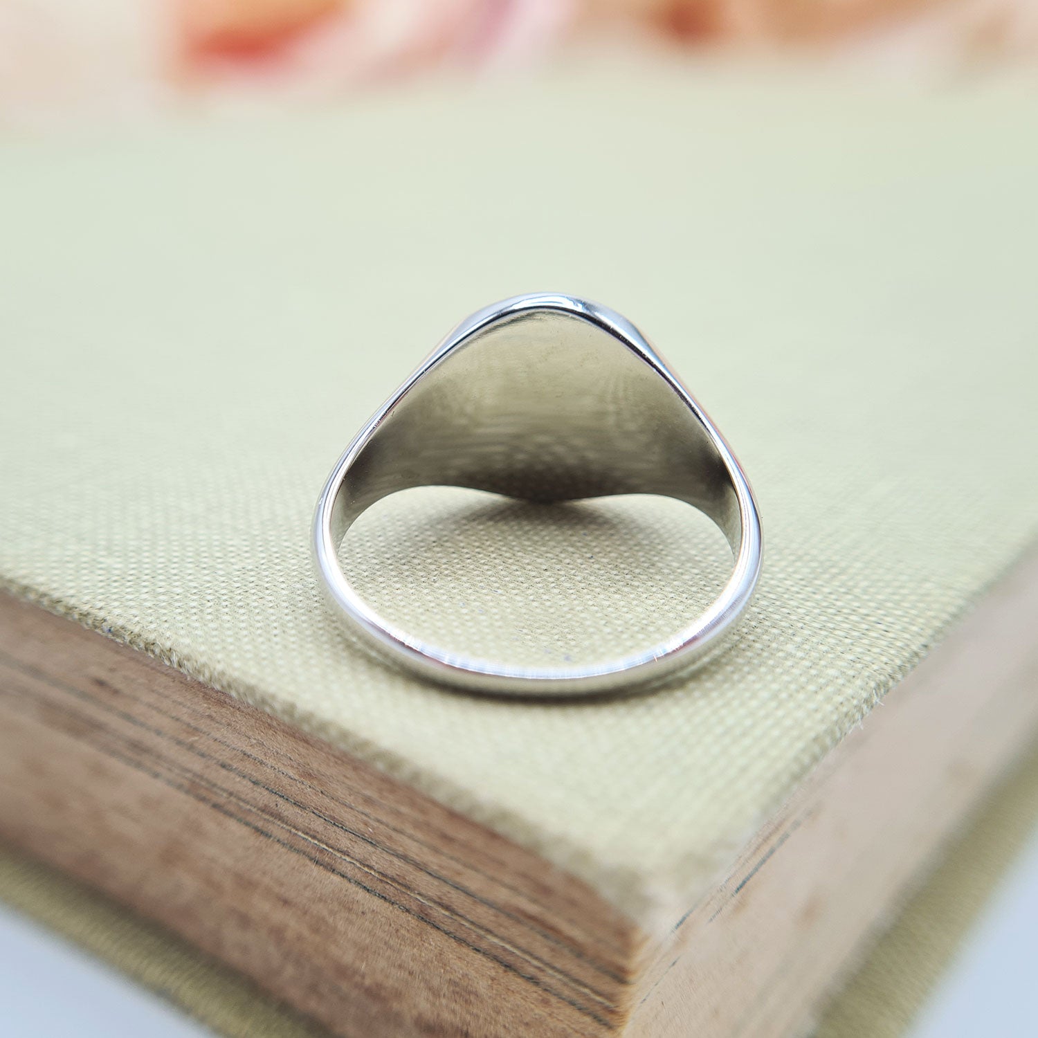 men's feathers ring in sterling silver