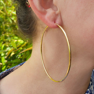 7.4cm hoop earrings