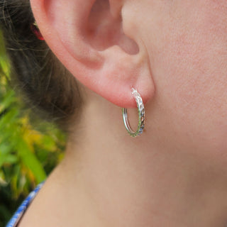 small silver hoops