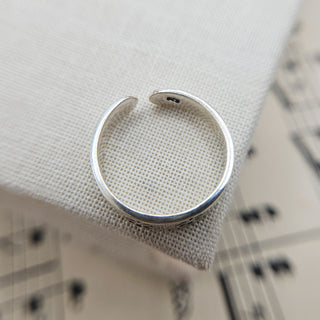 solid silver toe ring