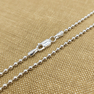 silver ball chain with lobster clasp