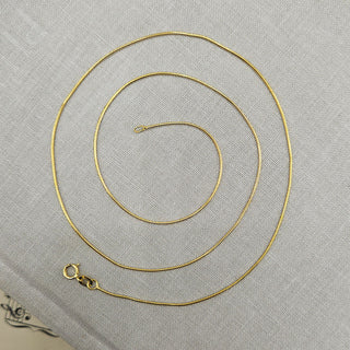 9ct yellow gold snake chain