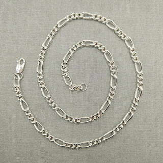 solid 925 silver figaro chain