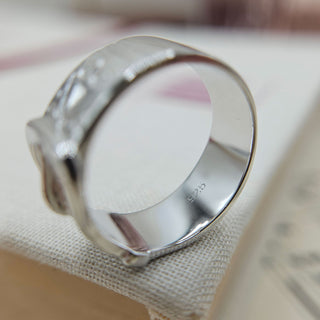925 stamp on silver buckle ring
