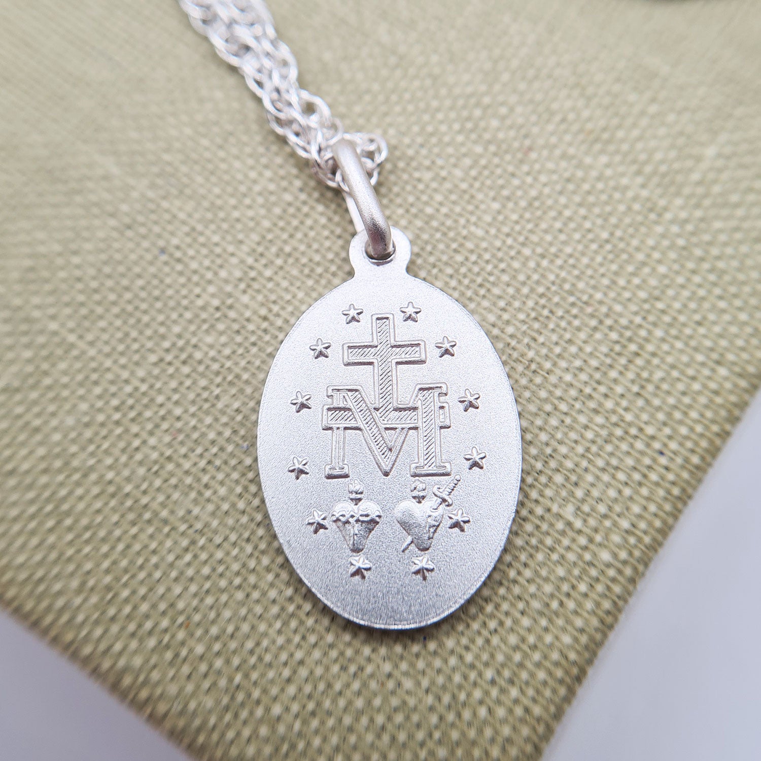 Small Miraculous Medal Necklace - Main Image