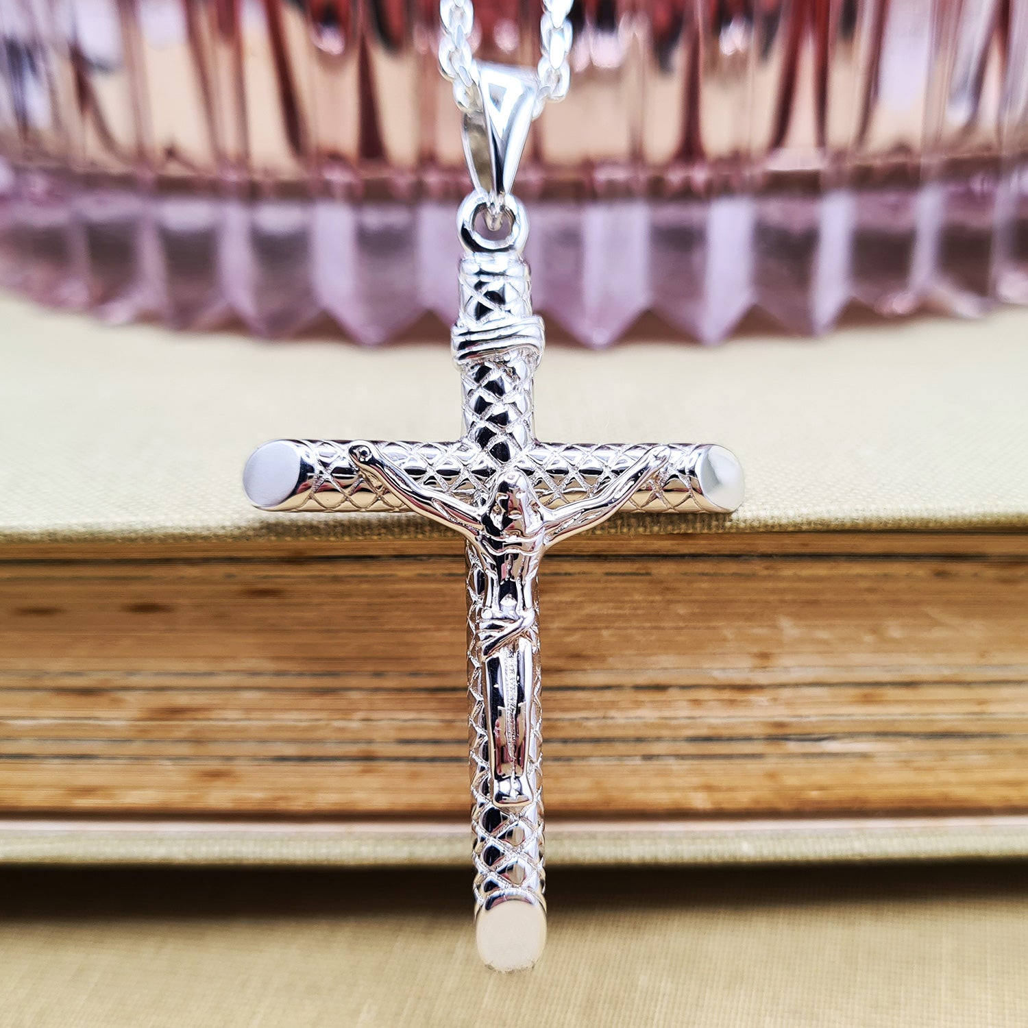 Cross of Faith” – Stainless steel cross pendant necklace for men. – Corano  Jewelry
