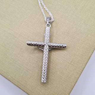 reverse underside of heavy silver crucifix