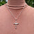 large silver crucifix necklace