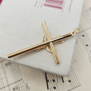gold crucifix necklace for men