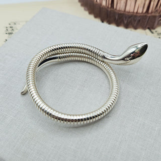 hallmarked silver ladies snake bracelet