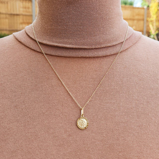small st christopher necklace in gold