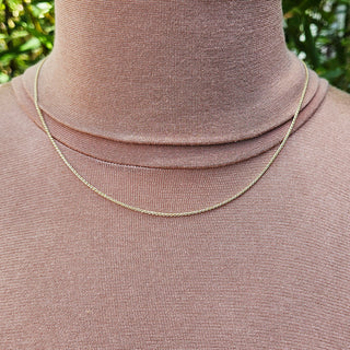 yellow gold chain for pendants