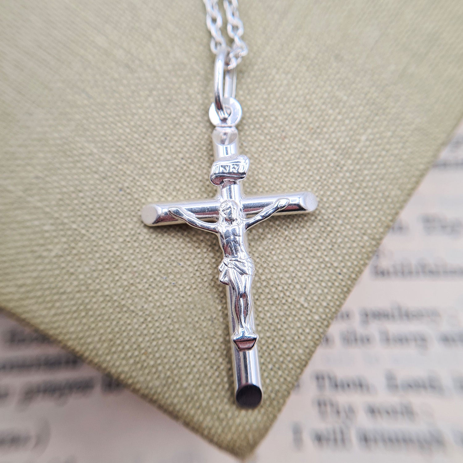 Medium Crucifix Pendant Necklace