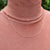 rose gold chain on neck