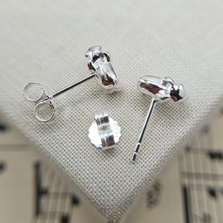 elephant studs in real silver