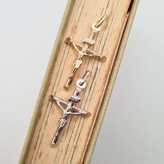 mens small gold crucifix