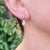 silver pear drop cubic zirconia earrings