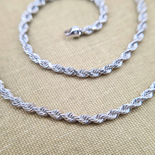 women's 10 inch anklet in white gold