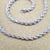 white gold rope chain anklet