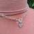 heart charm belcher necklace in sterling silver