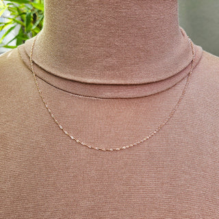 rose gold pendant chain