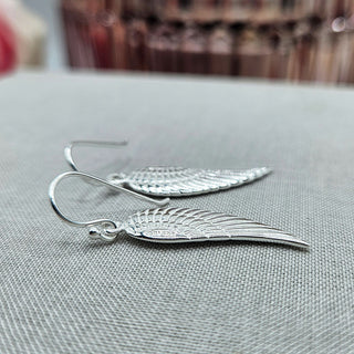 angel earrings in sterling silver