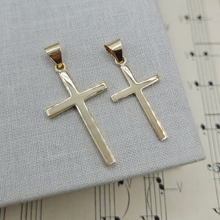 real 9K gold cross pendant