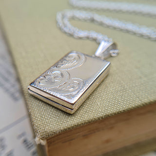 small rectangle locket