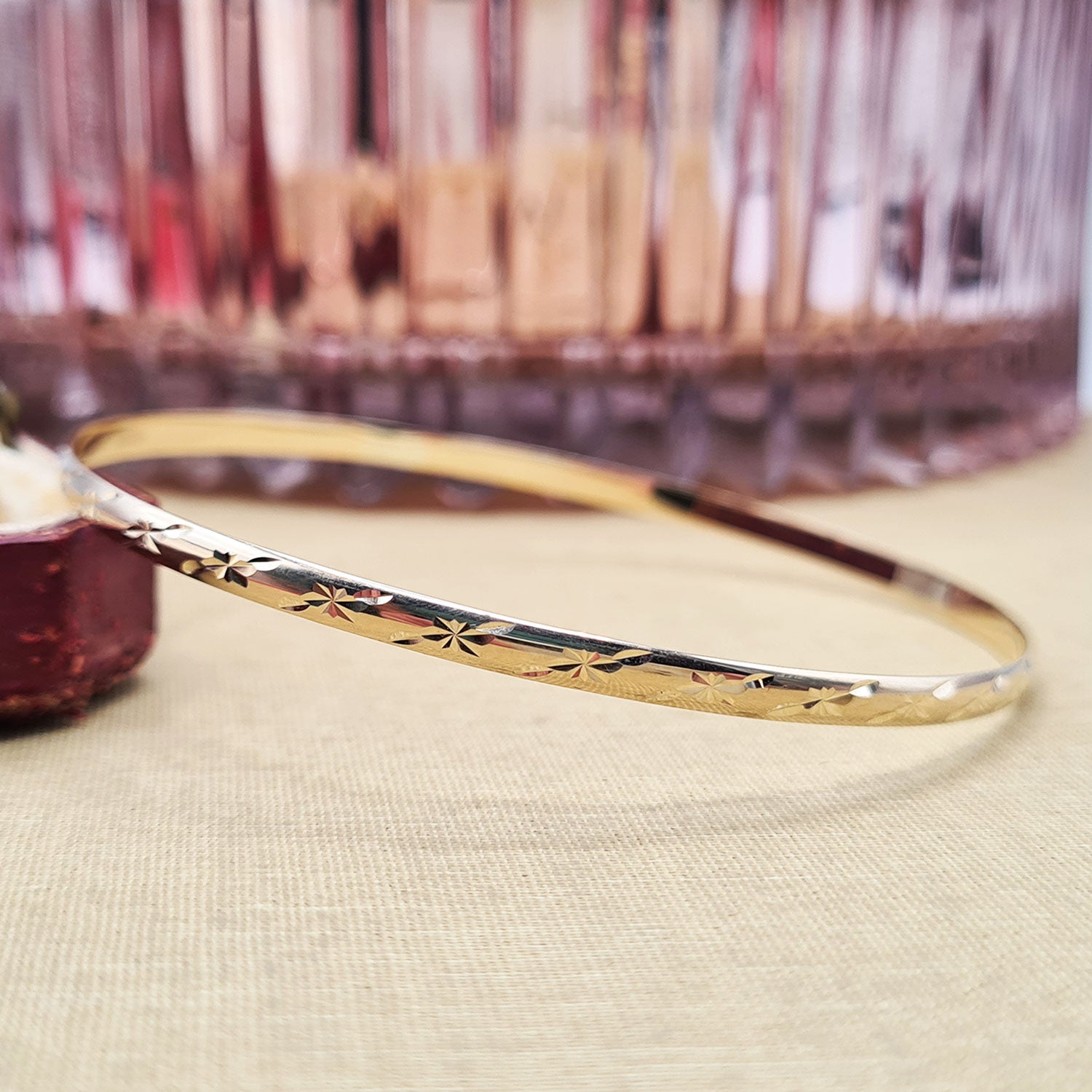 Bling Jewelry Handkette Tänzerin Sklaven Armband Für Frauen Und Ring 14K  Gold Plattiert .925 Sterling Silber Einstellbar : Amazon.de: Fashion