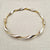 ladies twist bangle made from 9ct yellow gold
