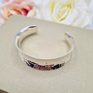 women's silver bangle