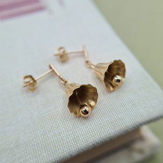 gold bell earrings that ring