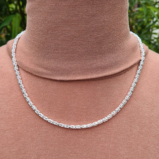 sterling silver byzantine on neck