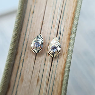 dainty ladies gold studs